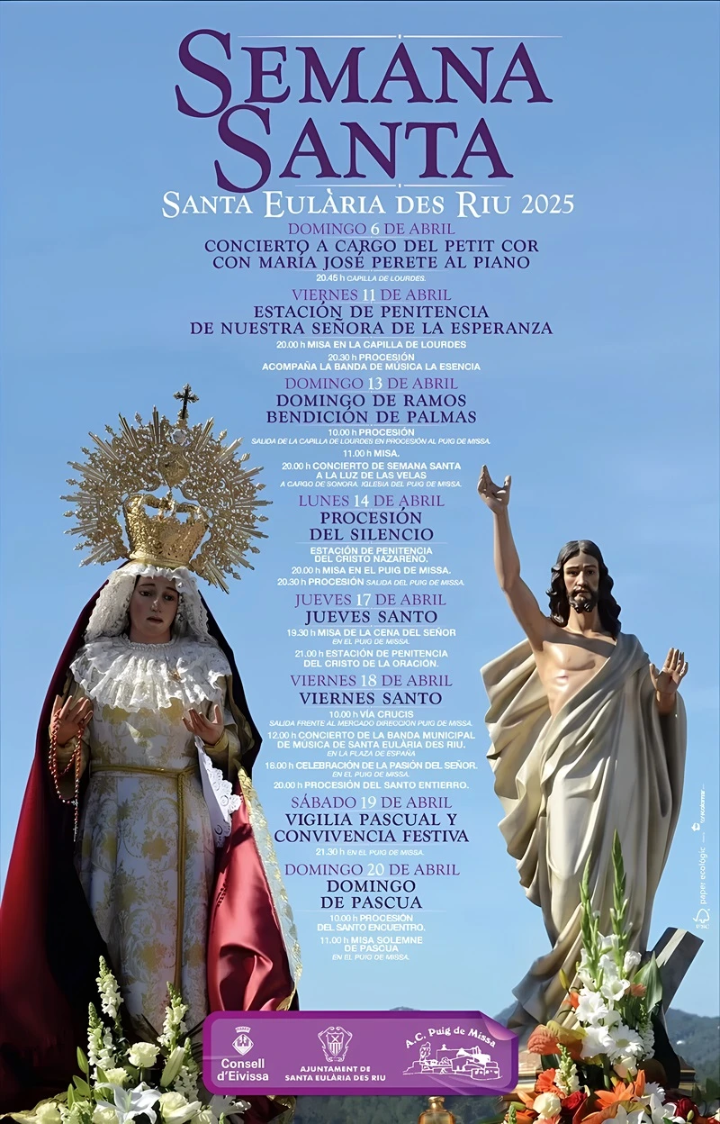 Semana Santa en Santa Eulalia del Río 2025 Santa Eulalia del Río
